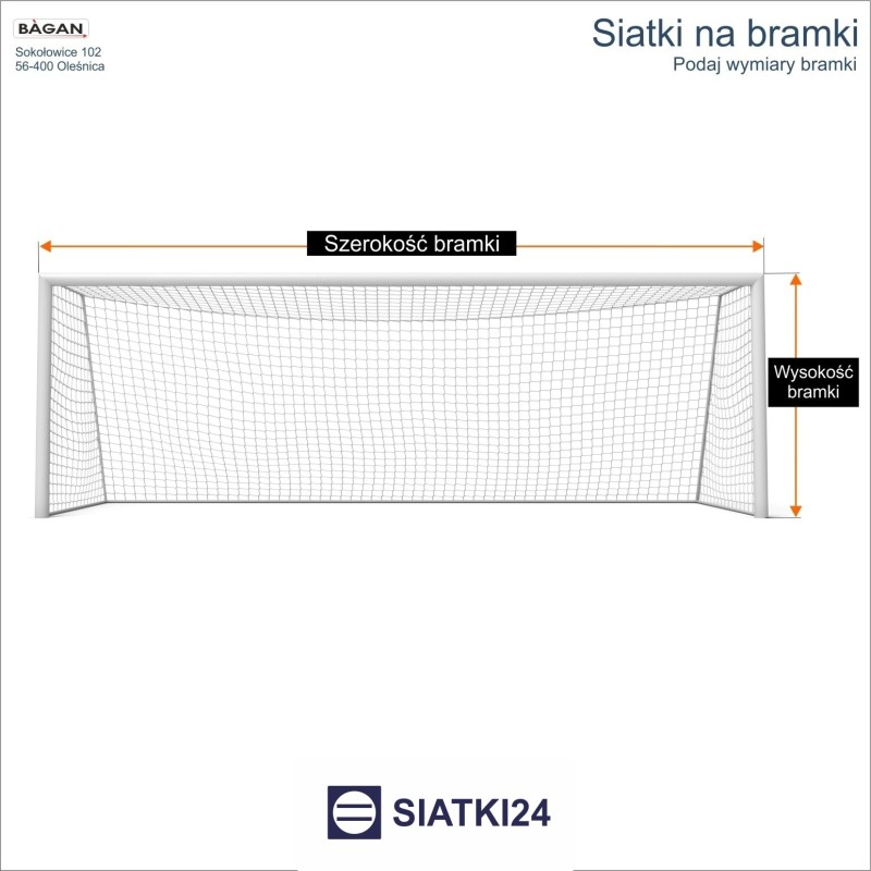 Siatki na bramki - siatka na wymiar - podaj wymiary bramki Siatki na bramki - siatka na wymiar - podaj wymiary bramki