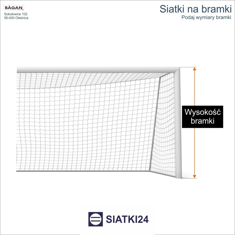 Siatki na bramki - siatka na wymiar - podaj wymiary bramki Siatki na bramki - siatka na wymiar - podaj wymiary bramki