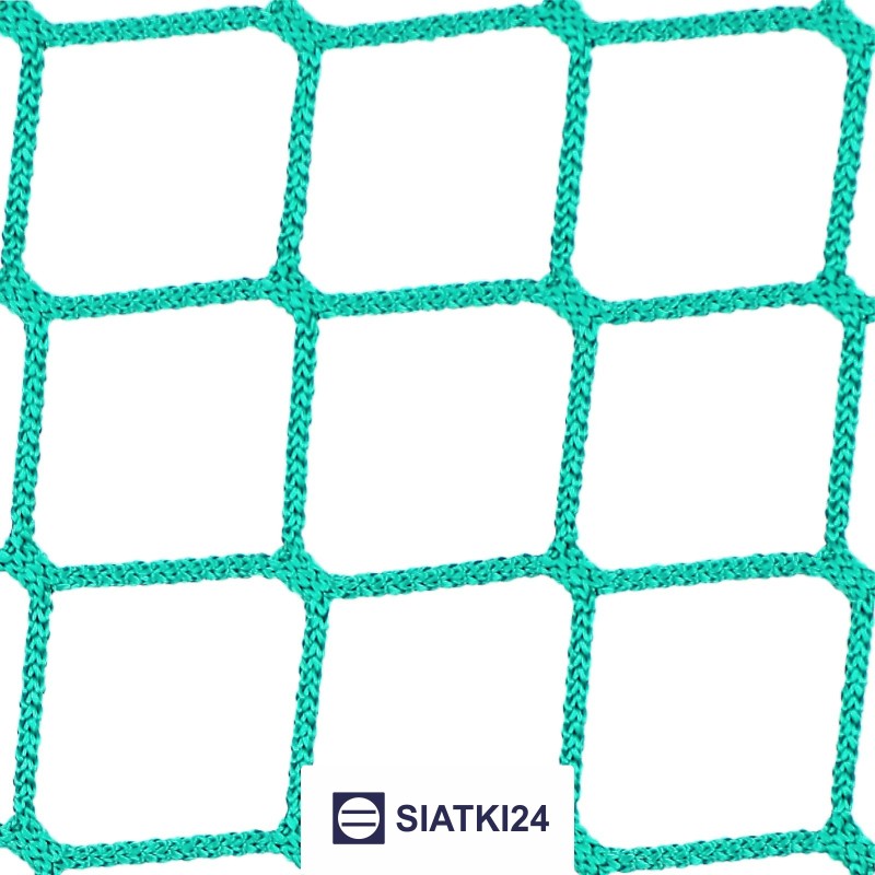 Zabezpieczenie prac na wysokości - Siatka asekuracyjna - Wielkość oczka 4,5x4,5 cm. Grubość 4mm Zabezpieczenie prac na wysokości - Siatka asekuracyjna - Wielkość oczka 4,5x4,5 cm. Grubość 4mm