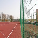 Piłkochwyt 4m - Słupy z siatką 10x10cm o grubości 4mm o wysokości 4m