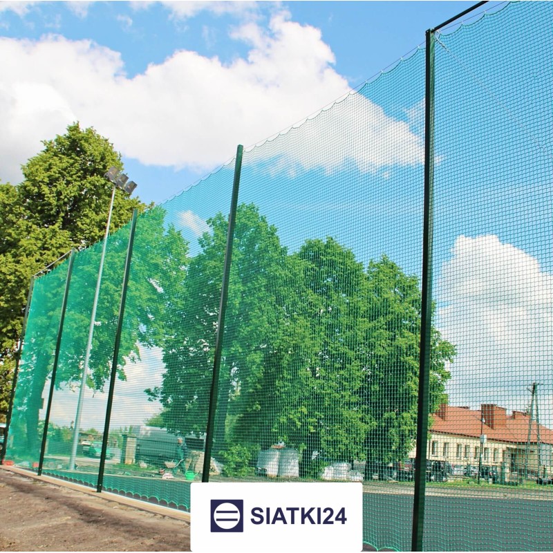 Piłkochwyt 5m - Siatka sznurkowa 6x6cm o grubości 4mm z 5-metrowymi słupami Piłkochwyt 5m - Siatka sznurkowa 6x6cm o grubości 4mm z 5-metrowymi słupami - sklep Siatki24.eu - zdjęcie 1