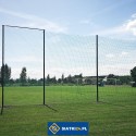 Ogrodzenie boiska 6m wys. z słupami i siatką 10x10cm o grubości 5mm Ogrodzenie boiska 6m wys. z słupami i siatką 10x10cm o grubości 5mm