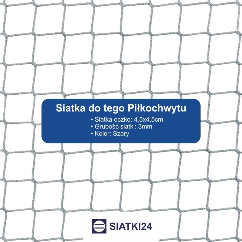 Ogrodzenie boiska 4m wys. z słupami i siatką  4,5x4,5cm o grubości 3mm