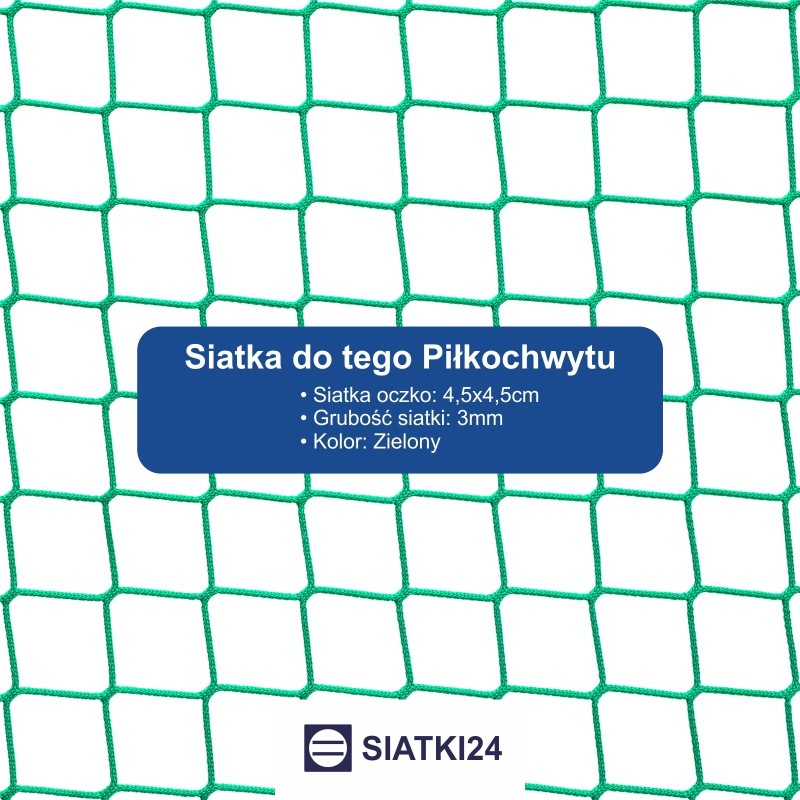 Ogrodzenie boiska 4m wys. z słupami i siatką  4,5x4,5cm o grubości 3mm