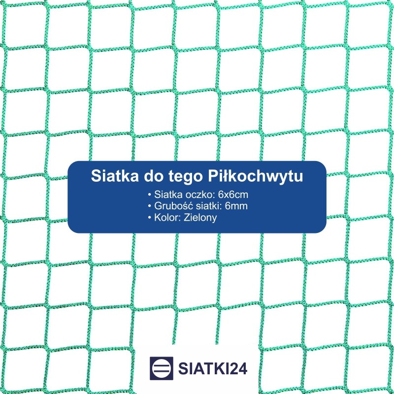 Ogrodzenie boiska 4m wys. z słupami i siatką  6x6cm o grubości 4mm