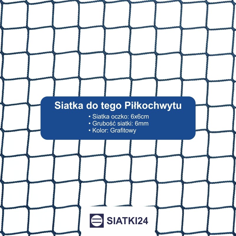 Ogrodzenie boiska 6m wys. z słupami i siatką  6x6cm o grubości 4mm