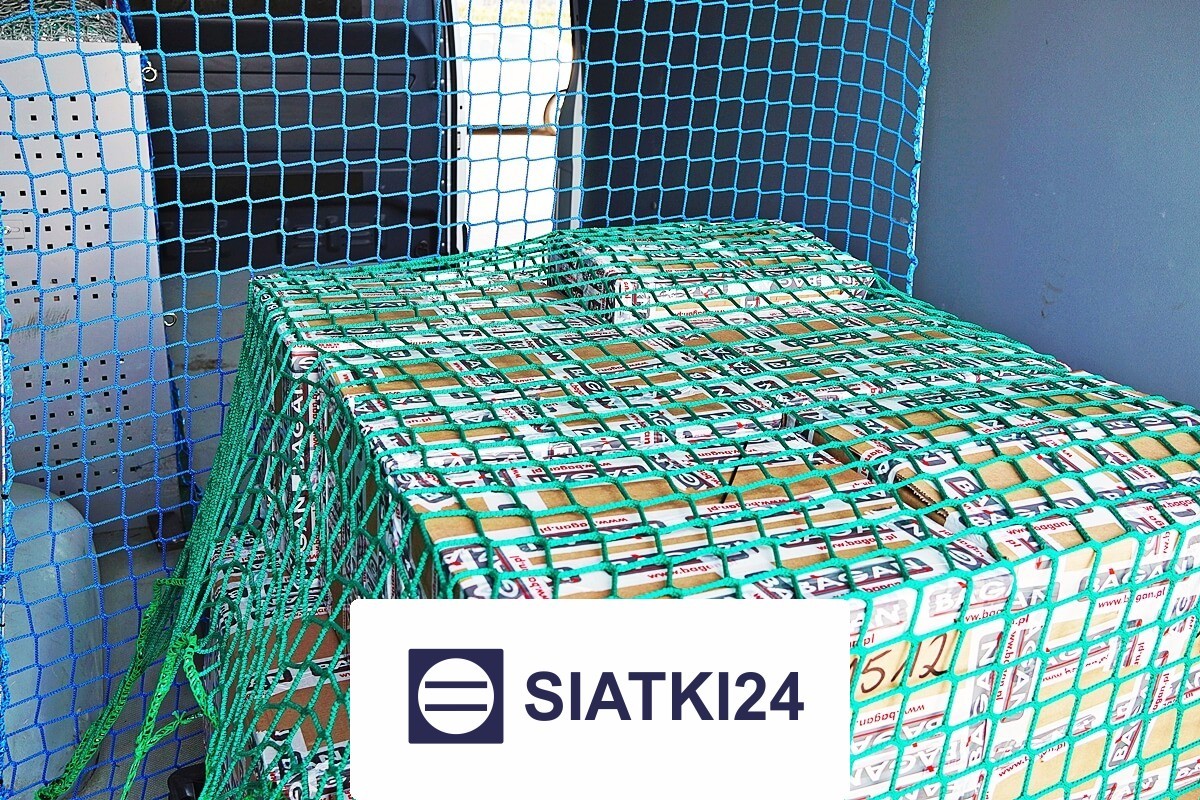Siatka ochronna do regałów w busie, o grubości 5 mm i oczkach 10x10 cm Siatki24.eu - Siatka ochronna do regałów w busie, o grubości 5 mm i oczkach 10x10 cm