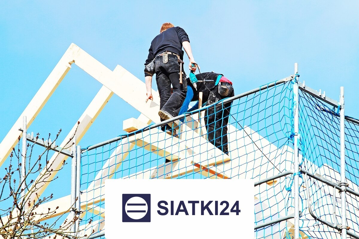 Siatka na rusztowanie do ochrony podczas prac wysokościowych Siatki24.eu - Siatka na rusztowanie do ochrony podczas prac wysokościowych