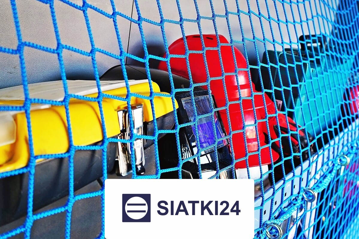 Siatka zabezpieczająca do regałów w busie, wykonana z solidnego sznurka o oczkach 4,5x4,5 cm, zapewniająca trwałe i optymalne za Siatki24.eu - Siatka zabezpieczająca do regałów w busie, wykonana z solidnego sznurka o oczkach 4,5x4,5 cm, zapewniająca trwałe i optymalne za