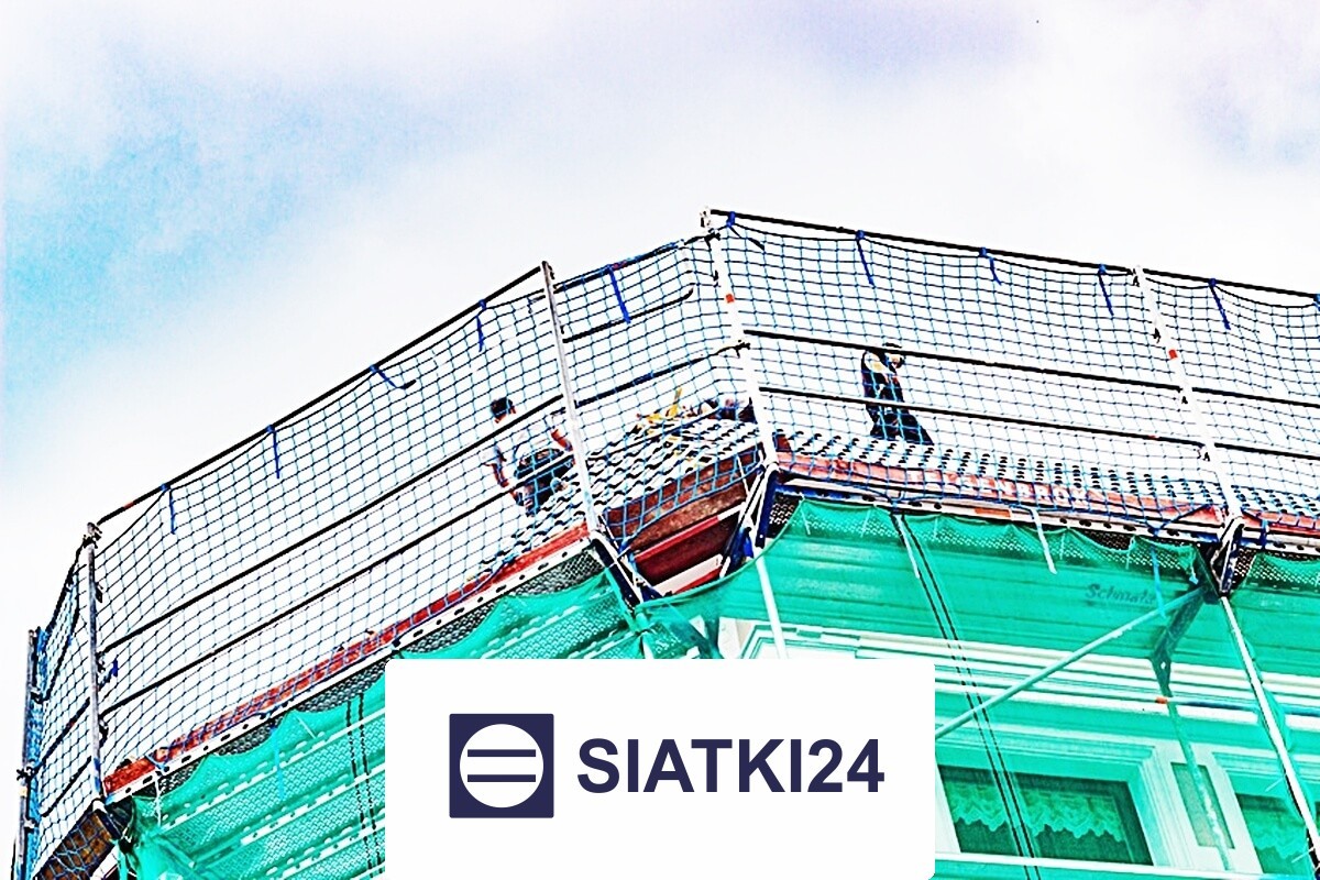 Siatka na elewacje do zabezpieczenia dachu o dużej wytrzymałości Siatki24.eu - Siatka na elewacje do zabezpieczenia dachu o dużej wytrzymałości