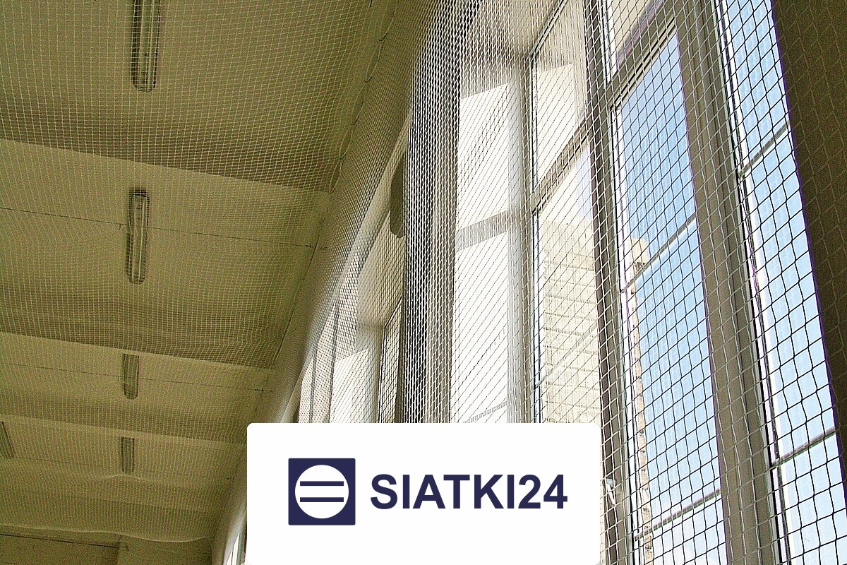 Siatki pod sufity do hali zabezpieczające Siatki24.eu - Siatki pod sufity do hali zabezpieczające