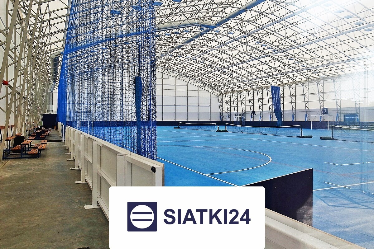 Siatki pod sufity do hali sportowej do ochrony konstrukcji Siatki24.eu - Siatki pod sufity do hali sportowej do ochrony konstrukcji