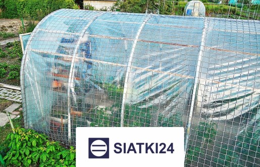  Siatki24.eu - Siatka do zabezpieczenia tunelu foliowego przed wiatrem 