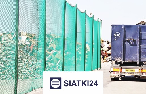   Siatki24.eu - Zadaszenie z siatki placu do ochrony magazynu przed stratami pogodowymi 