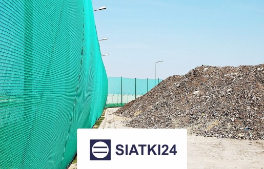   Siatki24.eu - Siatka na wysypisko śmieci do zabezpieczenia odpadów tekstylnych i makulatury 