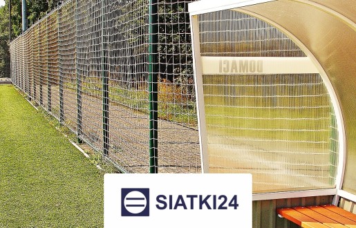 Siatka zabezpieczająca do ogrodzeń boisk o wysokości 5 metrów z mocnymi słupami i oczkami 4,5x4,5 cm, grubość 3 mm – wytrzymałe Siatki24.eu - Siatka zabezpieczająca do ogrodzeń boisk o wysokości 5 metrów z mocnymi słupami i oczkami 4,5x4,5 cm, grubość 3 mm – wytrzymałe